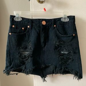Black skirt, worn once, size small